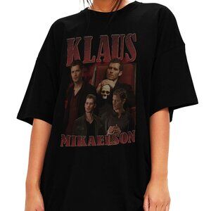 Klaus Mikaelson Graphic T-Shirt Vampire Diaries Fan Tee Fantasy Gift Shirt 79